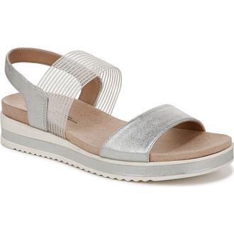 Life Stride SHOES Zing Slingback Sandal in Silver at Nordstrom Rack, Size 7.5