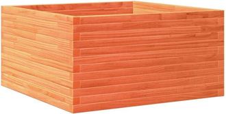 vidaXL Garden Planter Wax Brown 90x90x46 cm Solid Wood Pine Vidaxl