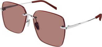 Gucci GG1955SA Asian Fit 003 Womens Sunglasses Red Size 60