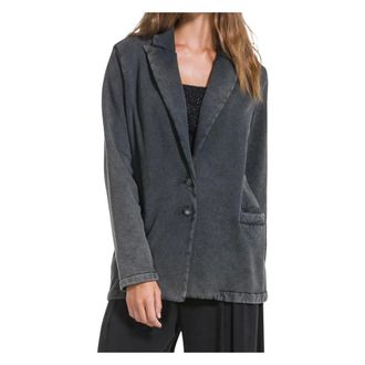 Deha Blazer in cotone effetto marmorizzato - - Sport - Donna - Nero - S