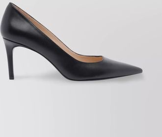 Stuart Weitzman pointed toe leather stiletto heel pumps