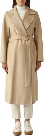 Max Mara Belted Coats, female, Brown, 2XS, Cles Coat