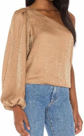 Show me your Mumu Party Top In Bronze Cheetah