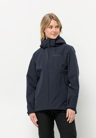 Jack Wolfskin Funktionsjacke JACK WOLFSKIN FERNBLICK 2L JKT W, Damen, Gr. L (42/44), blau (night, blau), Obermaterial00% Polyester, Jacken Funktionsjacke