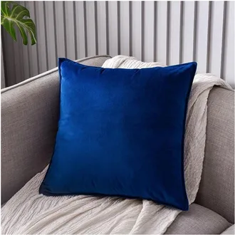 OEM Funda De Almohada De Terciopelo, Funda De Almohada Cuadrada Decorativa, Funda De Coj&iacute;n Suave De Color Liso, Adecuada Para Sof&aacute;s, Dormitorios, Sillas Y