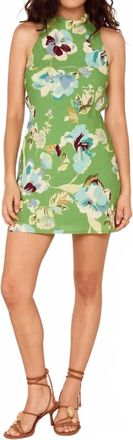 Minkpink Cyprus Bias Mini Dress In Green Floral