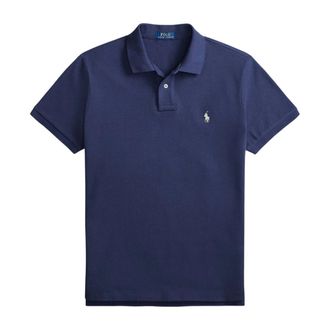 Polo Ralph Lauren Polo Shirts, male, Blue, Size: 2XL The Iconic Mesh Polo Shirt