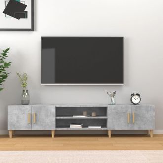 Berkfield Home TV Cabinet Concrete Grey 180x31.5x40 cm Engineered Wood
