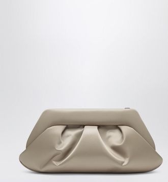 Themoirè Ivory satin clutch Emera