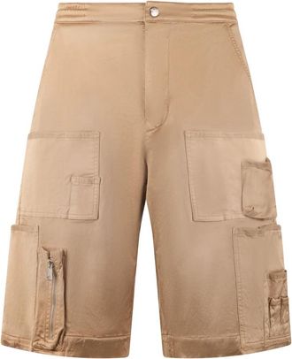 Diesel Cargo Shorts - Heren - Korte Broeken - Beige - W38 - Katoen - Korte Broeken