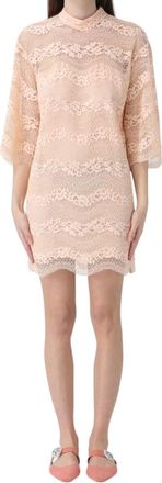 Twin-Set Macram&egrave; Lace 3/4 Sleeve Dress