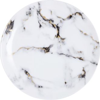 Prouna Marble Venice Fog Dinner Plate in White at Nordstrom
