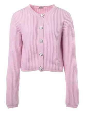 Miu Miu Cardigan a coste 2018 - Rosa