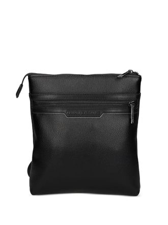 A|X Armani Exchange zip-fastening messenger bag - men - Polyurethane/Polyester/Polyester - One Size - Black