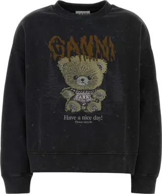 Ganni Donna, Felpe, Nero, L, new