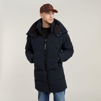 G-Star G-Whistler 2.0 Gewatteerde Parka 2.0 Met Capuchon - Donkerblauw - Heren