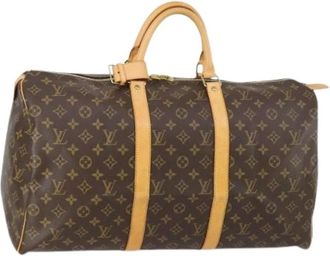 Louis Vuitton Pre-owned Weekend Bags, female, Brown, Size: ONE SIZE Pre-owned Vintage Weekend Bag