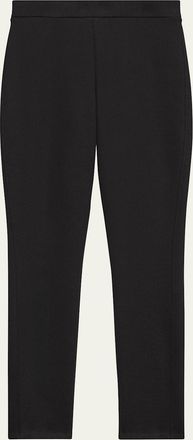 Theory Adbelle Core Scuba High-Waist Ankle Leggings