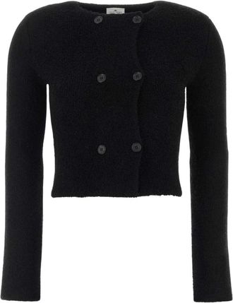 Courr&egrave;ges C&aacute;rdigan de Mezcla de Lana - Knitwear - Mujer - Negro - M