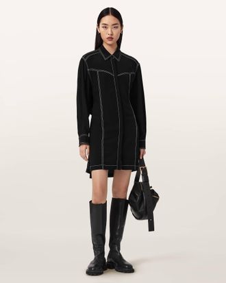 AllSaints Tala Shirt Mini Dress