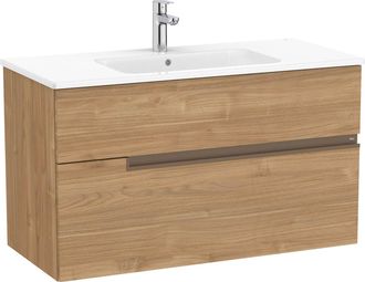 Roca Pack Mueble Base De Dos Cajones + Lavabo Unik Victoria-n - Roca Color: Nogal