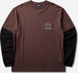 XLARGE Men s Vortex Double Sleeve T-Shirt Brown