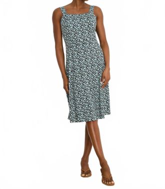Nic+Zoe Fine Vines Emma Midi Dress In Aqua Multi