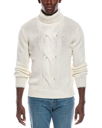 Brunello Cucinelli Cable Cashmere Turtleneck Sweater