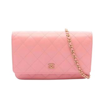 Chanel Pre-owned Matelasse Handtas - Dames - Pre-owned - Roze - Maat: ONE Size Leer