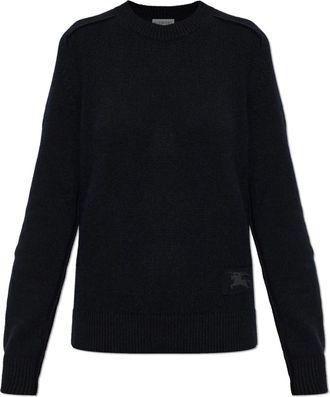 Burberry Constance Kasjmier Trui - Dames - Cashmere truien - Zwart - M - Kasjmier - Truien & Vesten