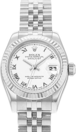 Rolex Pre-owned Rolex Datejust 26 Automatic Chronometer White Dial Ladies Watch 179174 WRJ