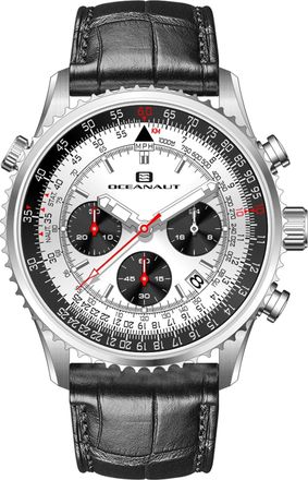 Oceanaut Mens Flight Silver Dial Watch