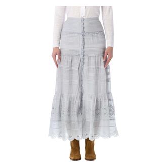 Isabel Marant Rokken, Dames, Blauw, S, Katoen, Paoline Rok