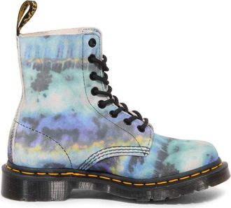Dr. Martens Pascal Tie Dye Laarzen - Dames - Veterlaarzen - Veelkleurig - 36 EU - Leer - Schoenen