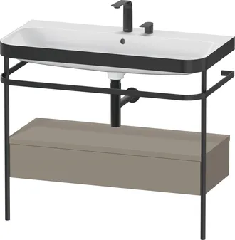 Duravit Duravit Happy D.2 Plus C-bonded Set Avec Console M&eacute;tallique Et