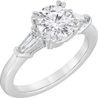 Grown Brilliance 1 3/4 Ctw Round Solitaire Lab Grown Dimaond Engagement Ring in 14K White Gold, G Color VS Clarity, Gift Box Included (Size-7)