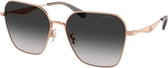 Coach HC7168 CW189 93313C Womens Sunglasses Gold Size 58