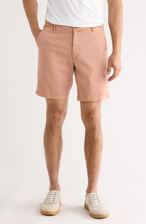 AG - Adriano Goldschmied Wanderer 8.5-Inch Stretch Cotton Chino Shorts in Sulfur Faded Salmon at Nordstrom, Size 38