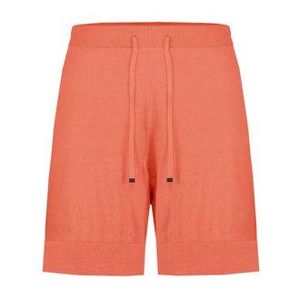 Bomboogie Bermudas de punto de lino y algod&oacute;n - Shorts - Mujer - Naranja - XS