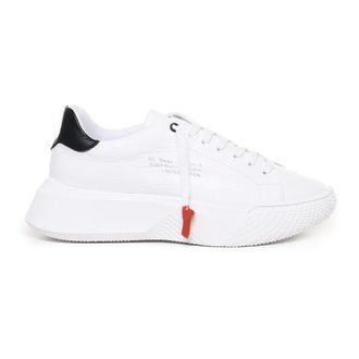 Giuliano Galiano Sneakers, male, White, Size: 10 US White Crocodile Print Leather Sneakers