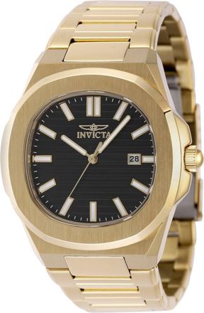 Invicta Speedway 48516 Heren Horloge - Quartz Uurwerk - Roestvrij Staal met zwarte Wijzerplaat - 41mm