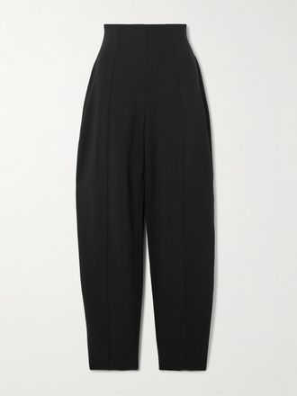 Carolina Herrera Pantaloni Barrel In Misto Lana Isla - Nero
