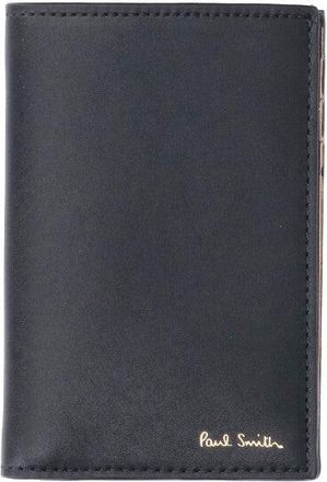 Paul Smith Black Signature Stripe Leather Wallet