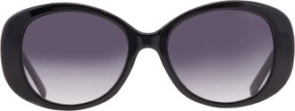 Guess Smoke Gradient Round Ladies Sunglasses GF00058 01B 54