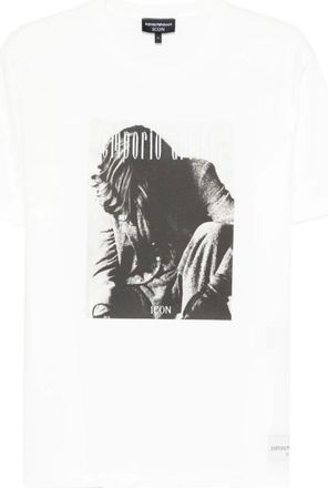 Emporio Armani Tops, Heren, Wit, 3Xl, T-Shirts