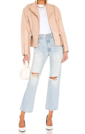 Slvrlake Denim Womens London High Rise Straight Ankle Jeans In Blue