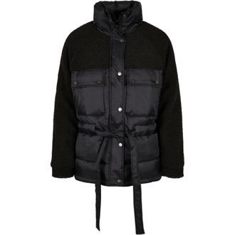 Urban Classics Dames/Dames Sherpa Pufferjas (Zwart)