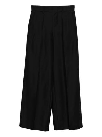Alberta Ferretti pleat-detail trousers - Black