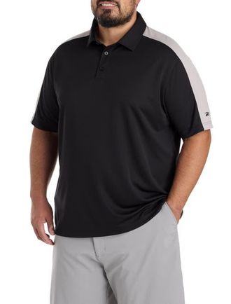 Reebok Big & Tall Colorblocked Polo Shirt in Black at Nordstrom, Size Xx-Large