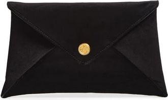 Altuzarra Medallion Velveteen Envelope Clutch in Black at Nordstrom
